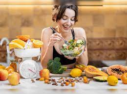 women eating salad